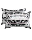 Chaise Lounge Head Resting Pillows, Gray Camouflage Gradient Mottled Retro Wa...