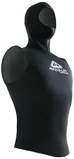 [Adrenalin] Unisex 2 mm Hooded Sleeveless Wetsuit Vest, Small Black