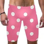 [VBFOFBV] Men's Printed Jammer Swimsuit Swim Shorts, Pink Flower Art Modern Floral