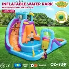 Inflatable Water Slide Water Park Splash Pool Castle Kids Jumping Bouncer Play