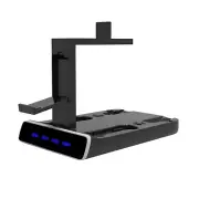 For PS5 VR2 Controller Charging Dock Station Stand Base Charger w/Headset Stand