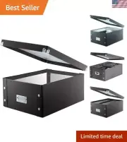 Effortless CD Organization - Snap Closure CD Storage for 165 Discs - Stylish