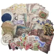 Junk Journal Supplies Destash Ephemera Paper Stickers Variety Lot 150 Pcs