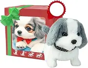 Robot Dog Toy for Kids, Electronic Realistic Robots Puppy Toy, Cute Interactive Robot Dogs Pet Plush Toys with Barking, 2025 Funny Ai Robots Animal Puppy Plush Toys, for Boys & Girls