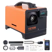 5 KW Diesel Air Heater, Bluetooth App Control All-on-one Diesel Heater with Automatic Altitude Adjustment, Remote Control and LCD, Portable Parking Heater for Home RV Trailer Camper Van