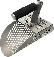 RXLUY Titanium Sand Scoop for Metal Detecting, Ultralight Fast Sifting Scoop Shovel Tool for Treasure Find Heavy Duty Metal Detector Shovels Digging Beach Accessories