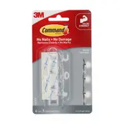 Command Round Cord Clips - Clear