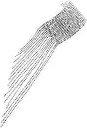 [BESTYASH] Broadside Rhinestone Bracelet Charm Bracelet Bracelets Anklets for Women Rhinestone Anklet Jewelry Stretch Bracelet Rhinestone Ankle Bracelet Anklets Silver Alloy Rhinestone
