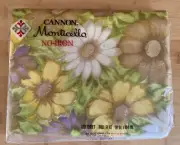 Vintage Floral Sheet, Flat, Purple, Yellow & White. Unopened Cannon Monticello