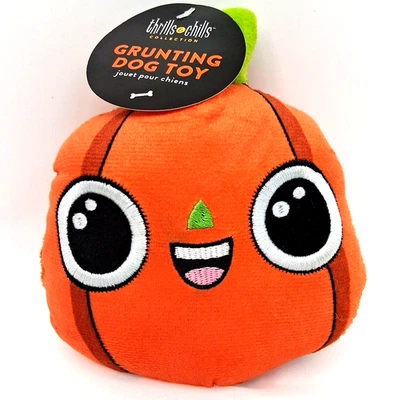 Pumpkin Thrills & Chills Halloween Grunting Dog Toy Brand New