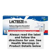 Lacteeze Mint Flavour 10 Chewable Tablets