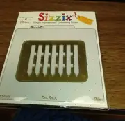 Sizzix Simple Impressions Embossong Folder" Picket Fence" Scrapbook Crafts