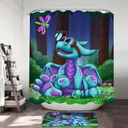 Tinker the Smartest Dragon Shower Curtain