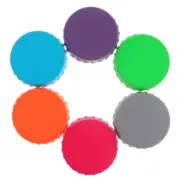 6 Pcs Silicone Sealed Bottle Cap Can Topper for Small Soda Cans Lid Covers