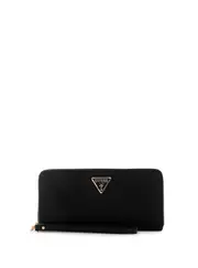 GUESS Eco Black Gemma Large Wallet, Faux Leather