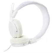 Kids Wired Ear Headphones Stylish Headband Earphones for iPad Tablet white