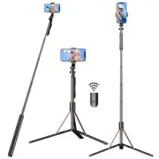 60" Cell Selfie Stick Tripod Stand All-in-1 with Integrated Wireless Smartphone