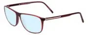 Porsche Designs P8278-D Designer Blue Light Glasses Crystal Red Matte Brown 56mm