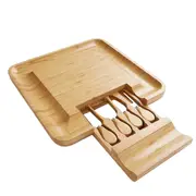 Splendid Living Bamboo Cheese Board & Knife Set