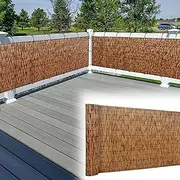 Natural Reed Fencing, Reed Fencing Roll,Bamboo Privacy Screen,Pool and Patio Screen Privacy,2.3-4.6ft high,for Outdoor, Garden, Gallery, Balcony,Can Be Customized, H×L (Size : 90cmx400cm(3ftx13ft))