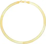 4mm Paperclip Link Bracelet Real 10K Yellow Gold Plated 925 Silver ALL SIZES