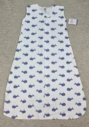 Hudson Baby Girl Boy Infant XL 18-24 M Whale Beach Sleeping Bag Sack Blanket