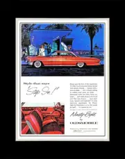 1961 Oldsmobile Ninety Eight Holiday Coupe Style That Says Step in - 11x14 Mat