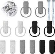 YIMATEECO Charger Cable Protector,12 PCS 2 in 1 Data Cable Protector Cover iPhone USB-C Type-C,Storage Anti-Break Charging Head Cover-Black White Gray(Set 6)