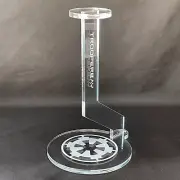 15 Inch Tall Clear Acrylic Thick Heavy Duty Acrylic Helmet Mask Movie Prop Stand