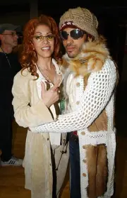 Sheila Eand Lenny Kravitz backstage at the My VH-1 Music Awards 20- Old Photo 3
