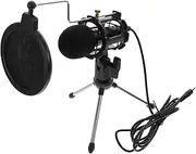 SWOOMEY 1 Set Condenser Microphone with Tripod Noise Reduction for Gaming Streaming Podcasting Recording Mic for Desktop and Laptop Use