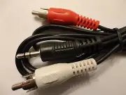 50pcs. 3ft, 3.5mm (1/8") Stereo Male Plug to 2 RCA Male Plug Audio Y Cable