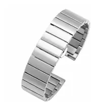 MVBVTKTAER Stainless Steel Watchbands Silver 16mm 18mm 20mm 22mm Metal Watch Band Strap Wrist Watches Bracelet Watch Strap(D,22mm)