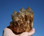 Citrine Cluster Rare Kundalini Quartz Lightbrary Crystal - 675 Grams