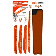 Diablo 14 Piece Demolition Reciprocating Blade Set For Nail-Embedded Wood Metal