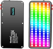 MFL-07 Portable Video Light Panel Dimmable 3000K-6500K Pocket P graphy Fill Light with O Screen Built-in 4500mAh Battery for Video Recording Selfie Live Streaming Small Product P Black One Size