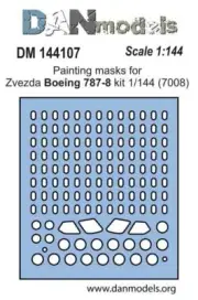 Dan Models 144107 - 1/144 Painting Masks for Boeing 787-8 ER ( Zvezda 7008)