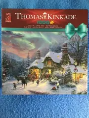 SANTA'S NIGHT BEFORE CHRISTMAS Thomas Kinkade 1000 Piece Puzzle Ceaco Sealed NEW