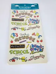 Vintage Frances Meyer SCHOOL DAYS 2 sticker sheets R 2110-027 New Sealed ABC's