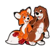 The Fox & the Hound enamel pin - AU Stock - Free AU Post