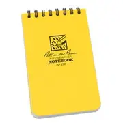 RITE IN THE RAIN Top Spiral 3 x 5 Polydura Notebook - Universal - Yellow XR135