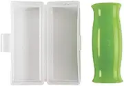 OXO Good Grips Silicone Garlic Peeler with Stay-Clean Storage Case,Clear,1EA