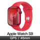 Apple Watch S9 GPS 45mm 紅鋁紅運動錶帶-M/L(MRXK3TA/A)
