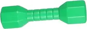 COMNESTBI 4Pcs Octagonal Dumbbells Plastic Fitness Equipment for Safe Outdoor Exercise Tool Green Enhances Coordination Strength for Boys