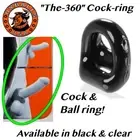 Quality Men's Cock & Ball Ring Ball Tugger Sex Toy Testicle Ring 360 BY OXBALLS