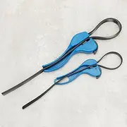 2 Pcs Strap Wrench Set Rubber Strap Wrench Adjustable Oil Filter Strap Wrench Set Multifunctional Oil Filter Strap Wrench for Oil Filter Plumbing and Jar Opening (Blue)