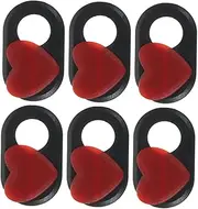 LABRIMP Security Webcam Cover 6pcs Phone Privacy Cover Heart Slide Camera Lens Guard Mini Webcam Slide Laptop Webcam Cell Privacy