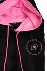 Premium Velvet and Terry Cotton Hooded Poncho Towel