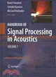 Handbook of Signal Processing in Acoustics
