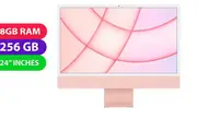 Apple iMac 2021 (M1, 8GB RAM, 256GB, 8 Core GPU, Pink Red, 24inc) - Refurbished (Excellent)